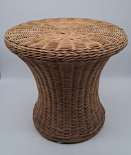 Vintage Woven Rattan Side