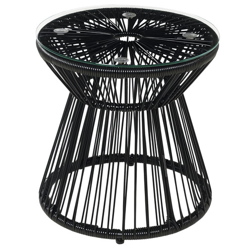 Outsunny rattan end table - outsunny,