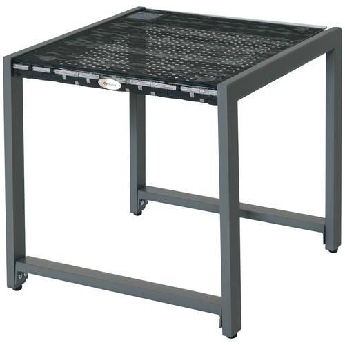 Outsunny rattan end table - outsunny,