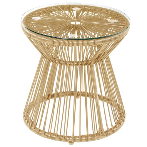 Outsunny rattan end table - outsunny,