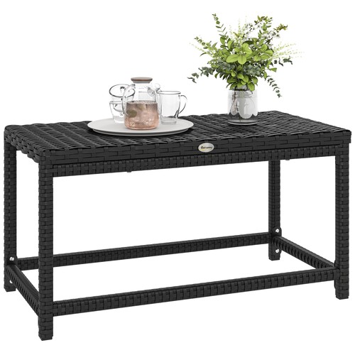 Outsunny outdoor coffee table - coffee,