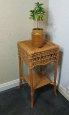 Vintage Two-tier Wicker and