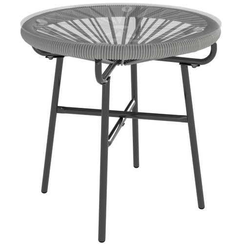 Outsunny rattan side table - outsunny,