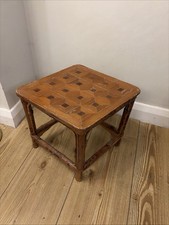 Vintage Bamboo Rattan Side