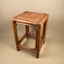 Bamboo Rattan Plant Stand Boho