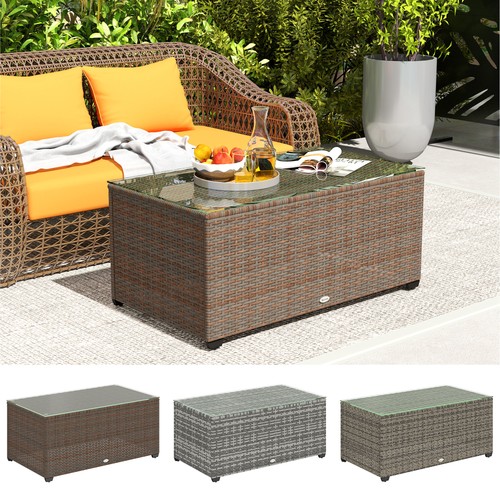 Garden 50cm rattan side - rattan,