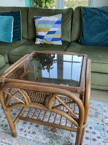 Bamboo rattan wooden - , large