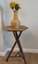 Vintage Bamboo Rattan Side