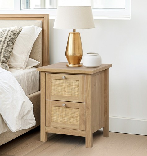 Bedside table oak effect - bedside,